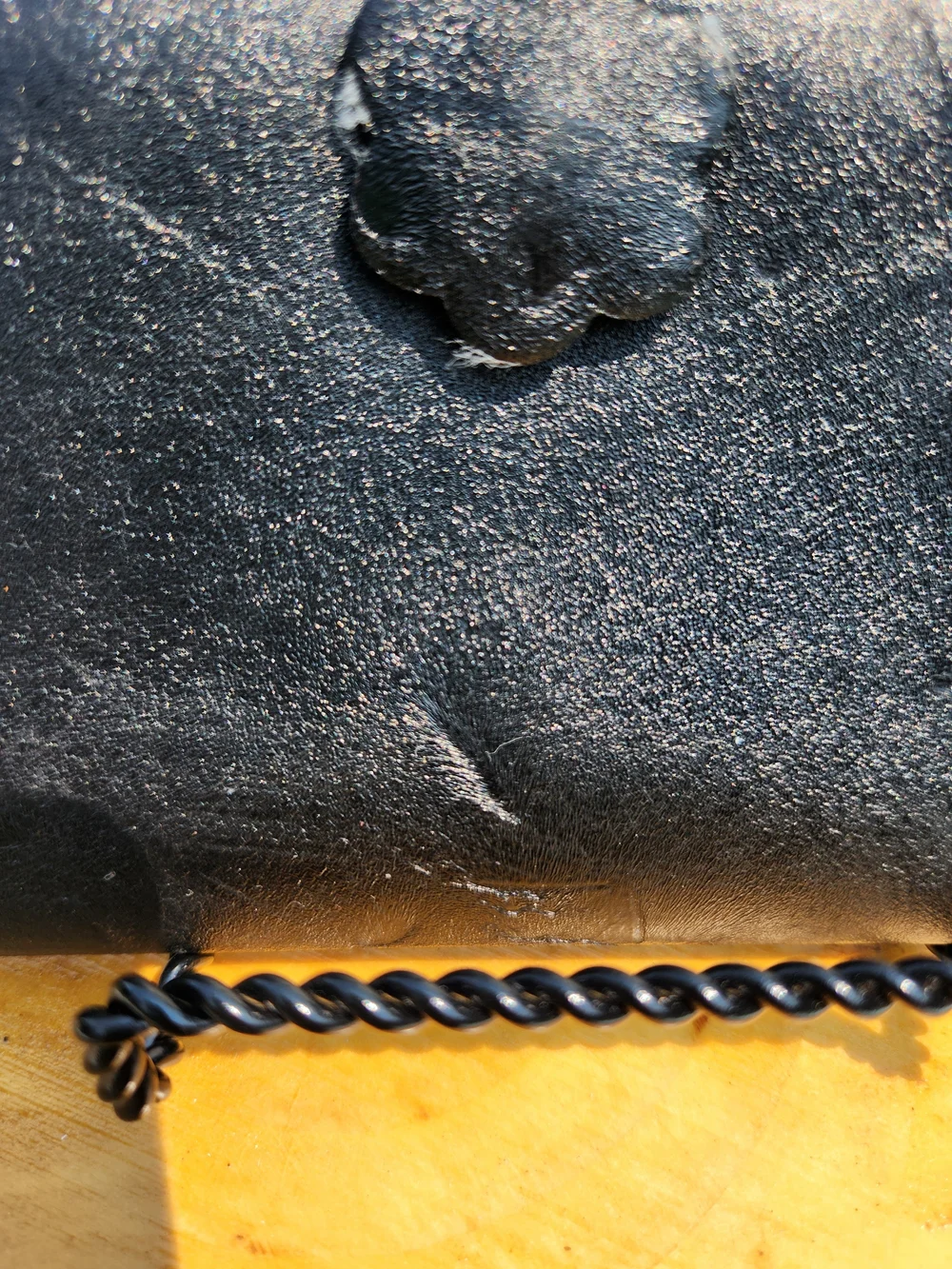 Authentic Furla trifold Compact wallet crafted from smooth black leather.